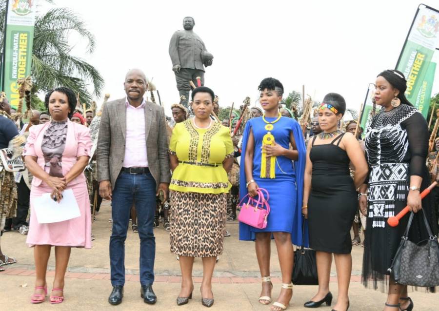 Premier Nomusa Dube-Ncube and eThekwini Municipality Speaker Thabani Nyawose Pay Tribute to King Dinuzulu kaCetshwayo
